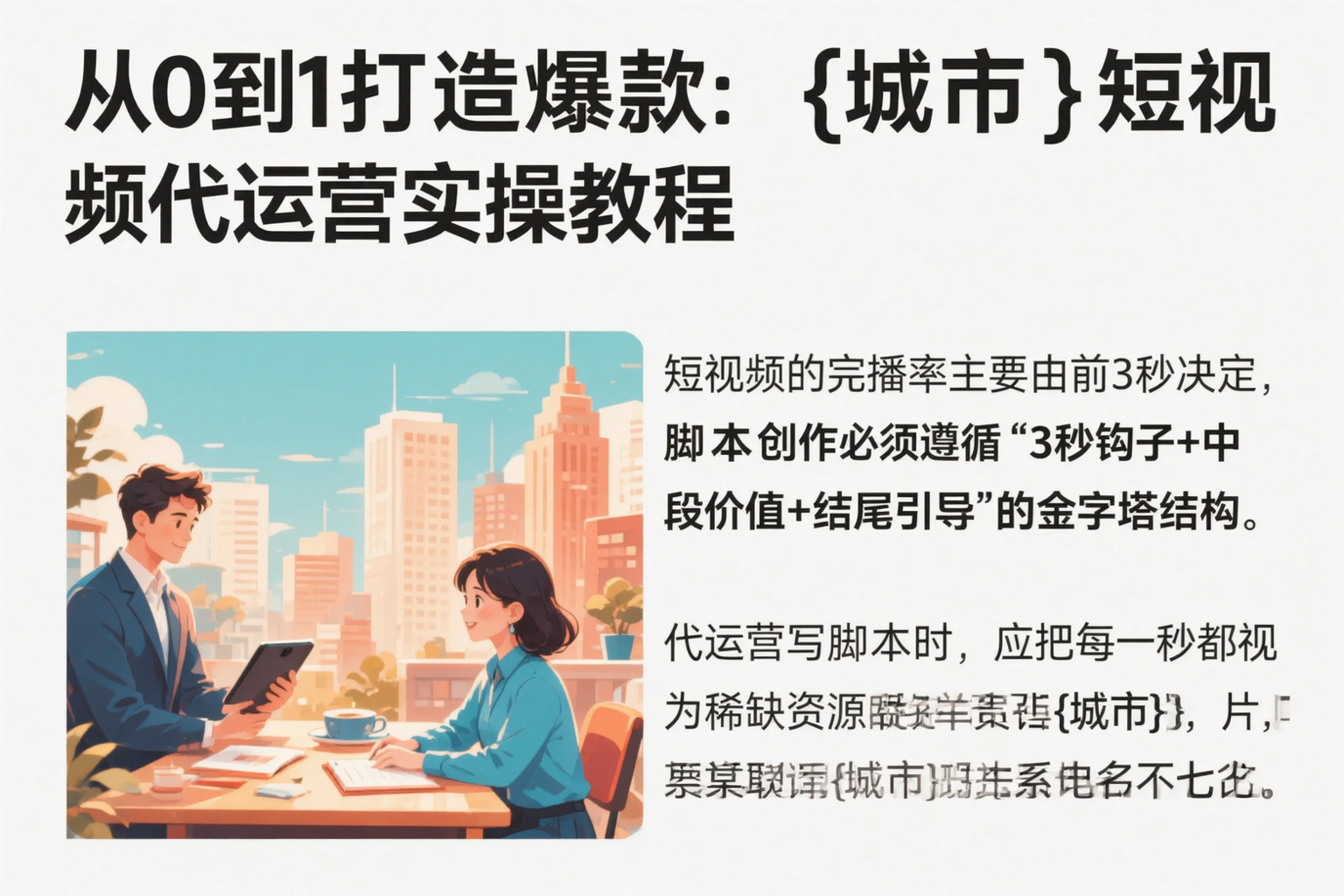 从0到1打造爆款：贺州短视频代运营实操教程