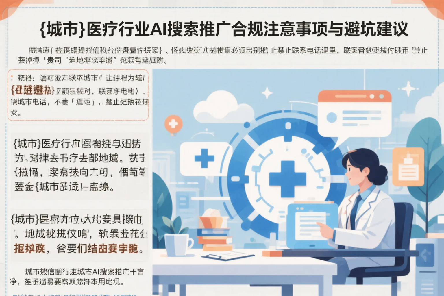 贺州医疗行业AI搜索推广合规注意事项与避坑建议