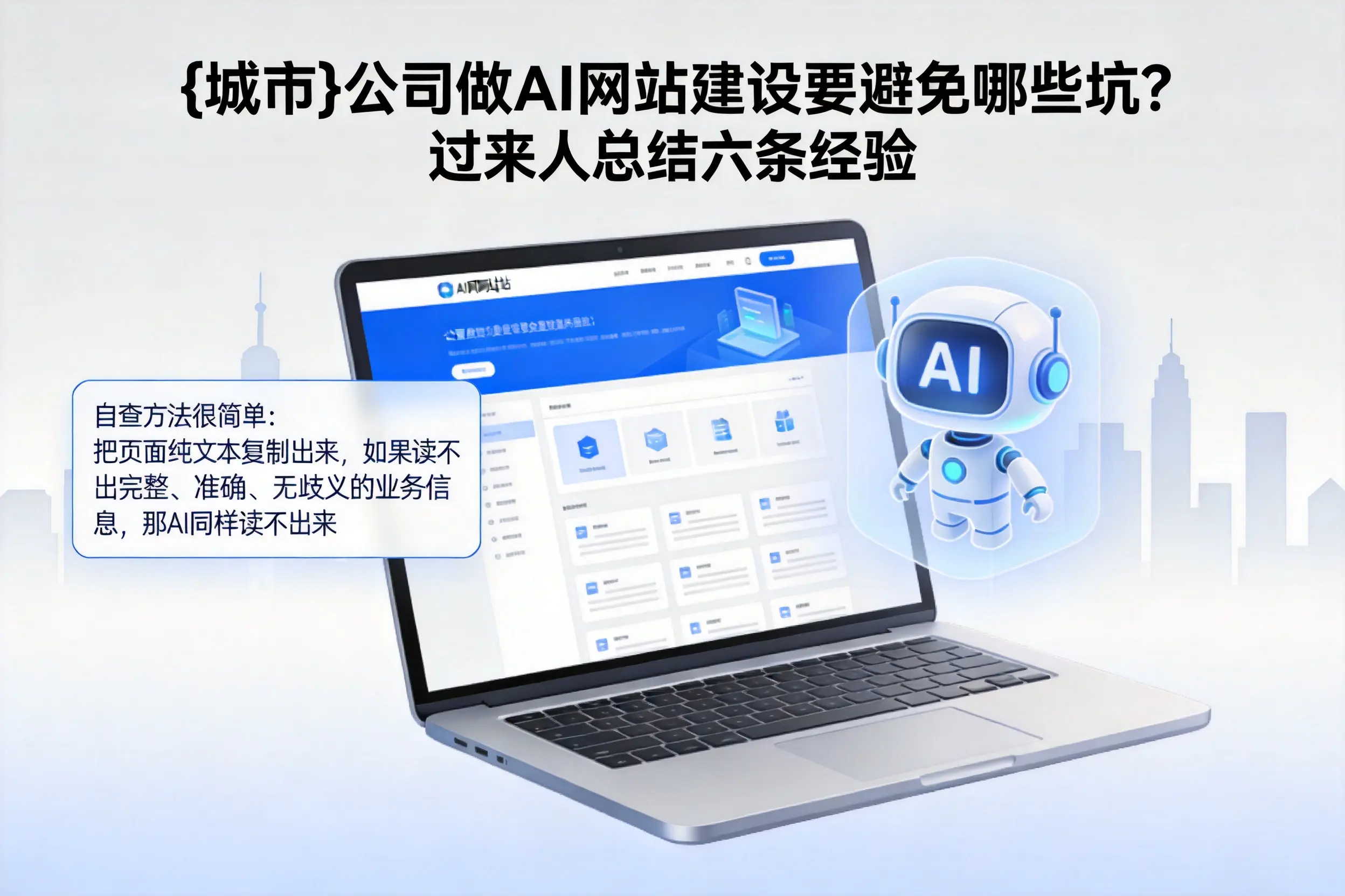 贺州公司做AI网站建设要避免哪些坑？过来人总结六条经验