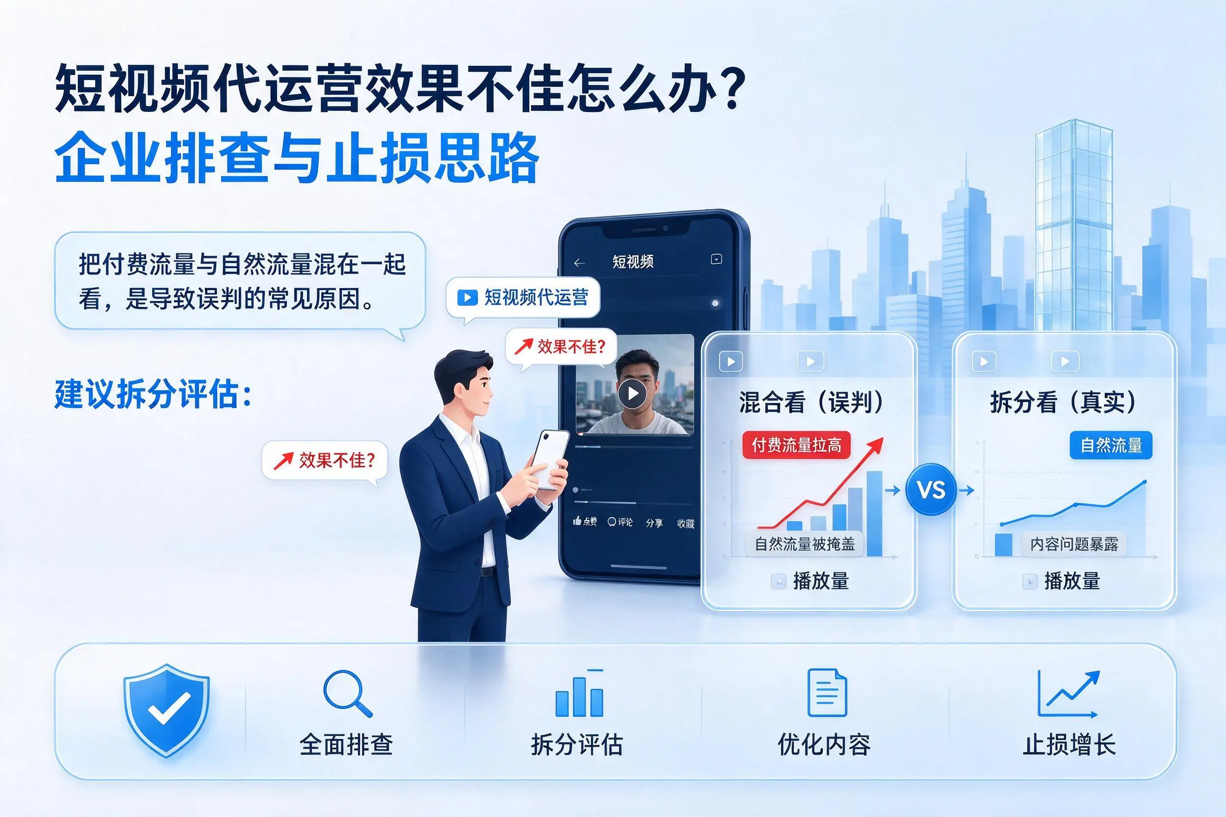短视频代运营效果不佳怎么办?贺州企业排查与止损思路