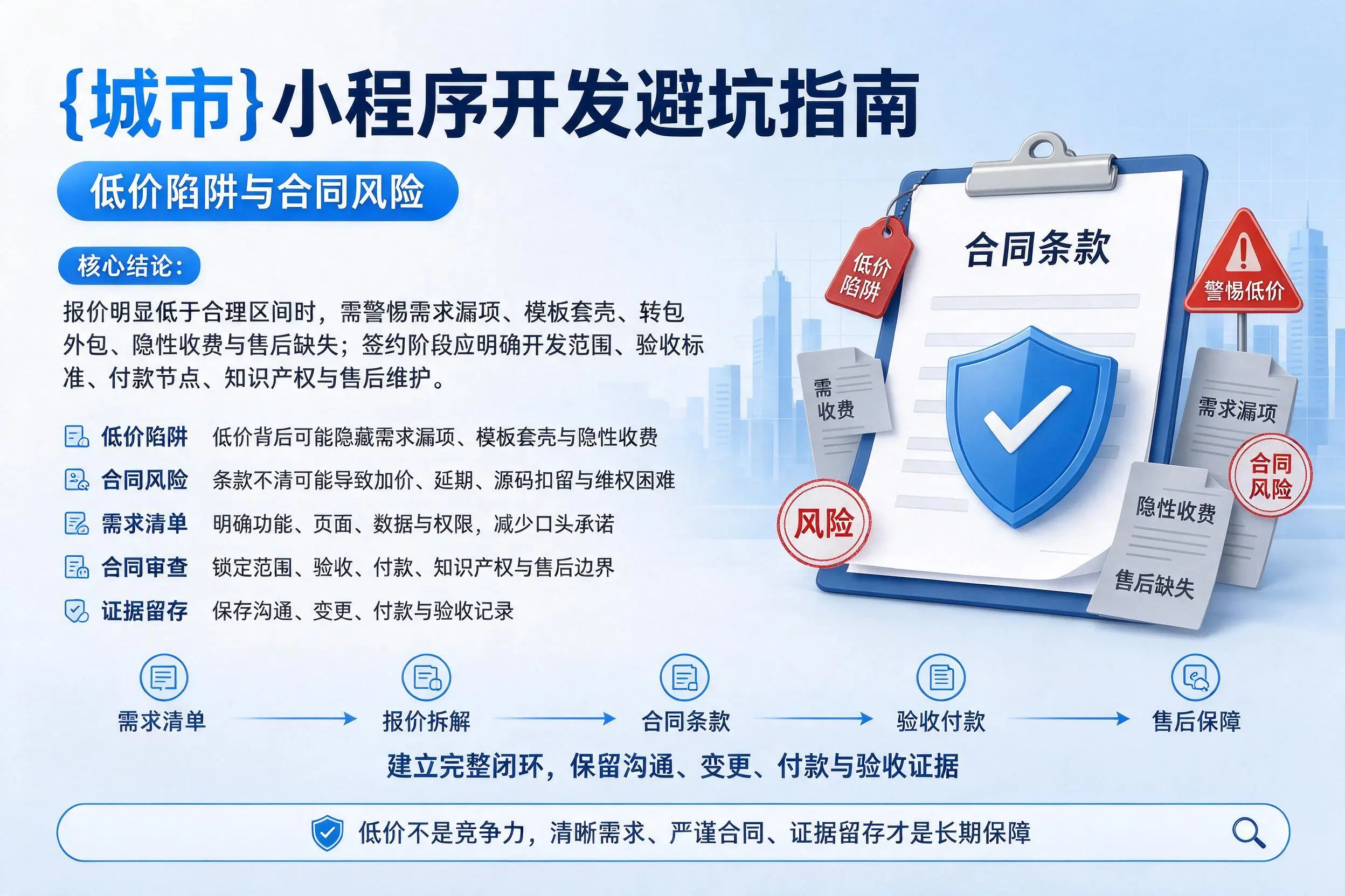 贺州小程序开发避坑指南：低价陷阱与合同风险