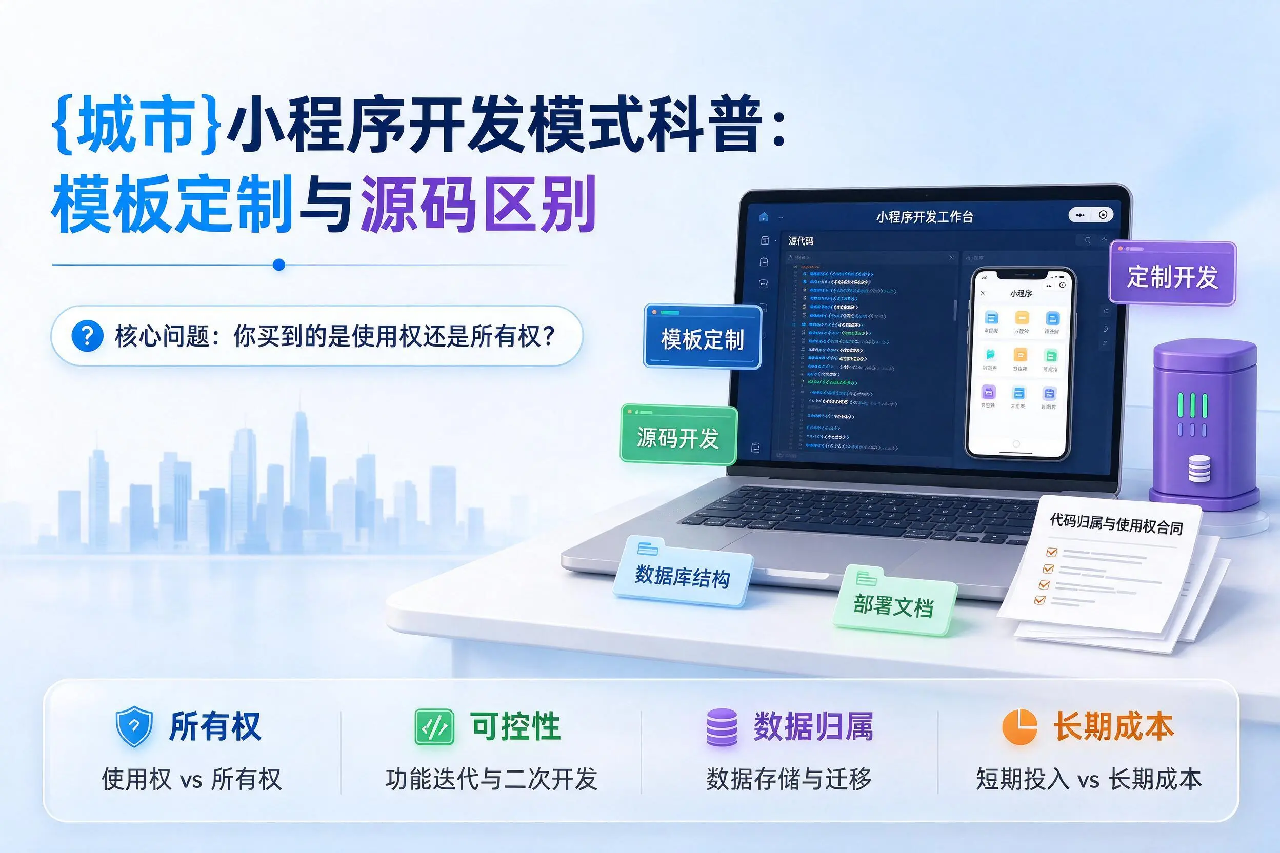 贺州小程序开发模式科普：模板定制与源码区别