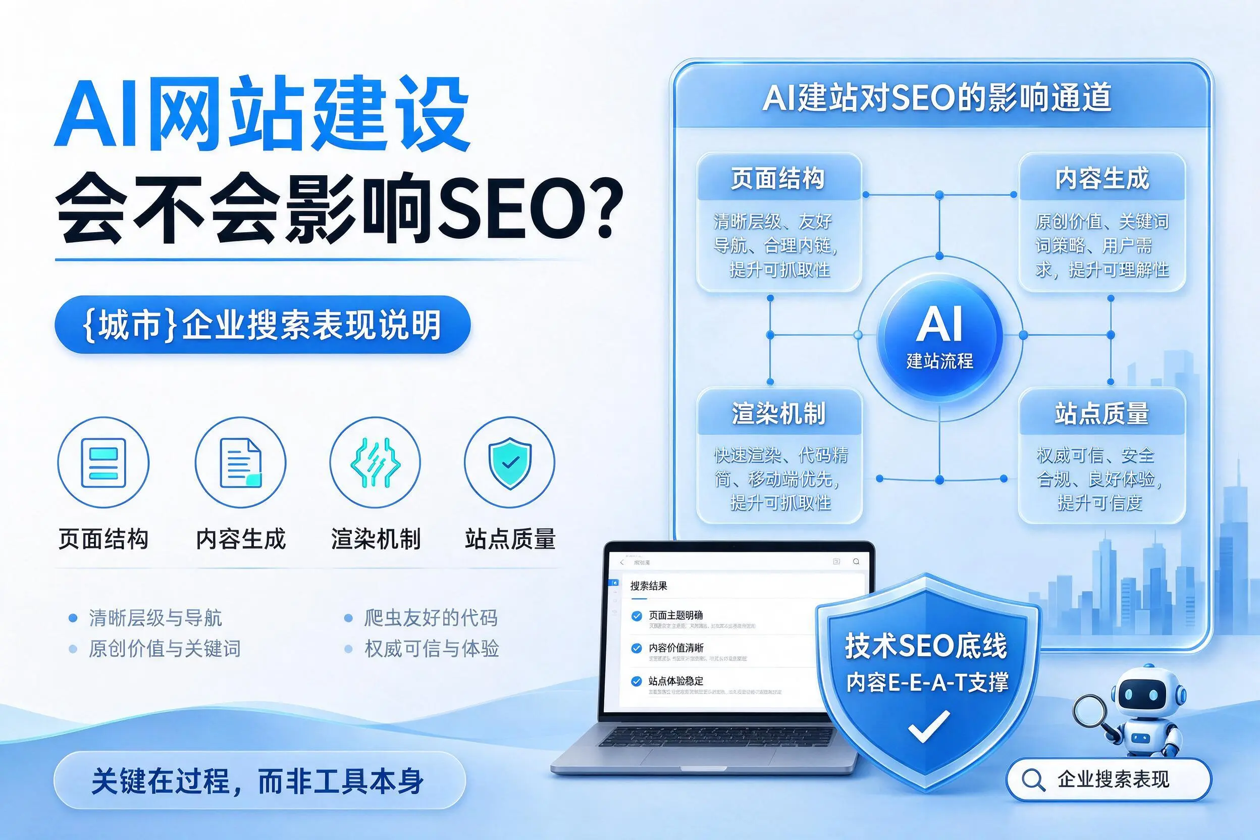AI网站建设会不会影响SEO？贺州企业搜索表现说明