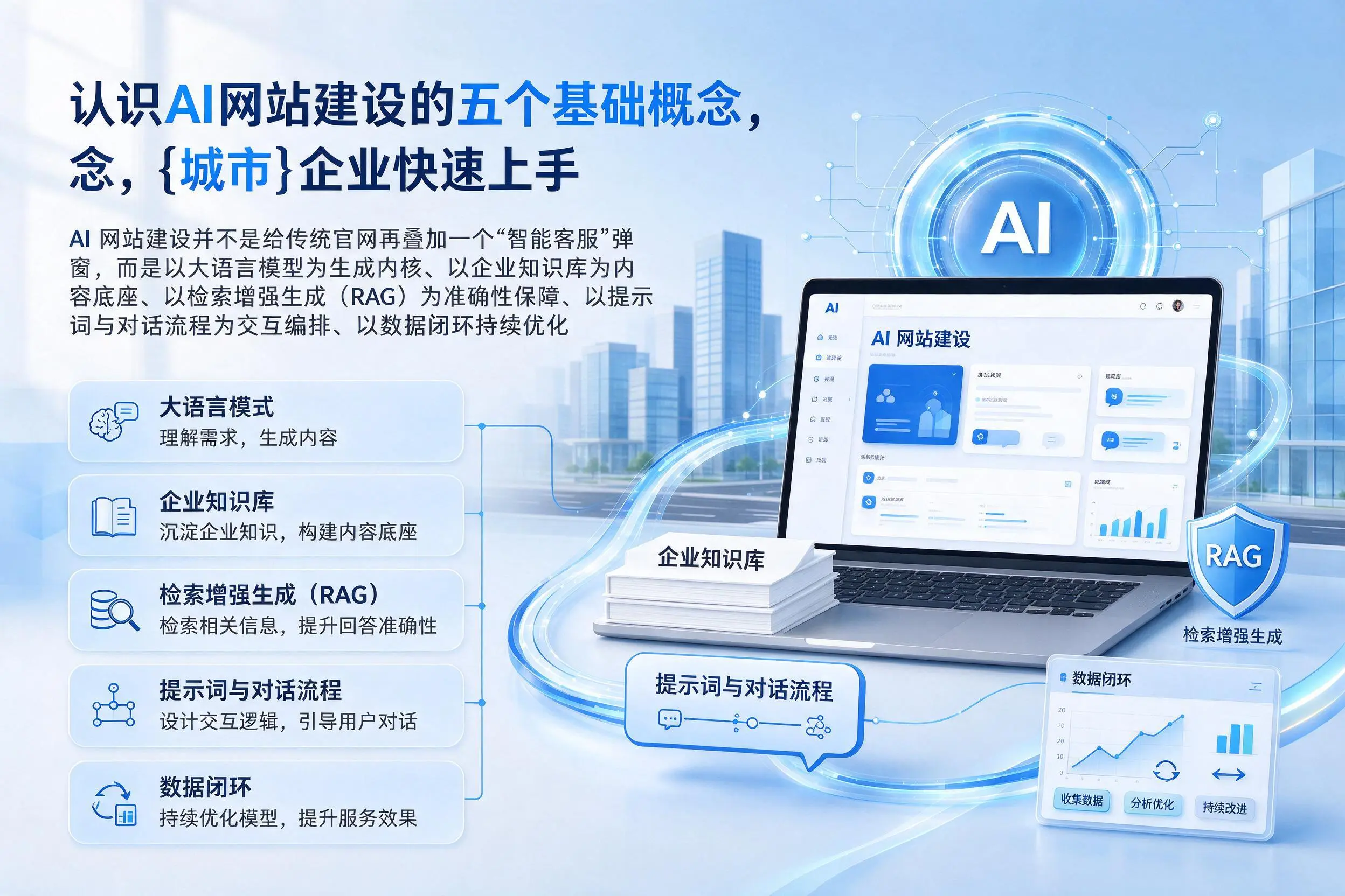 认识AI网站建设的五个基础概念，贺州企业快速上手