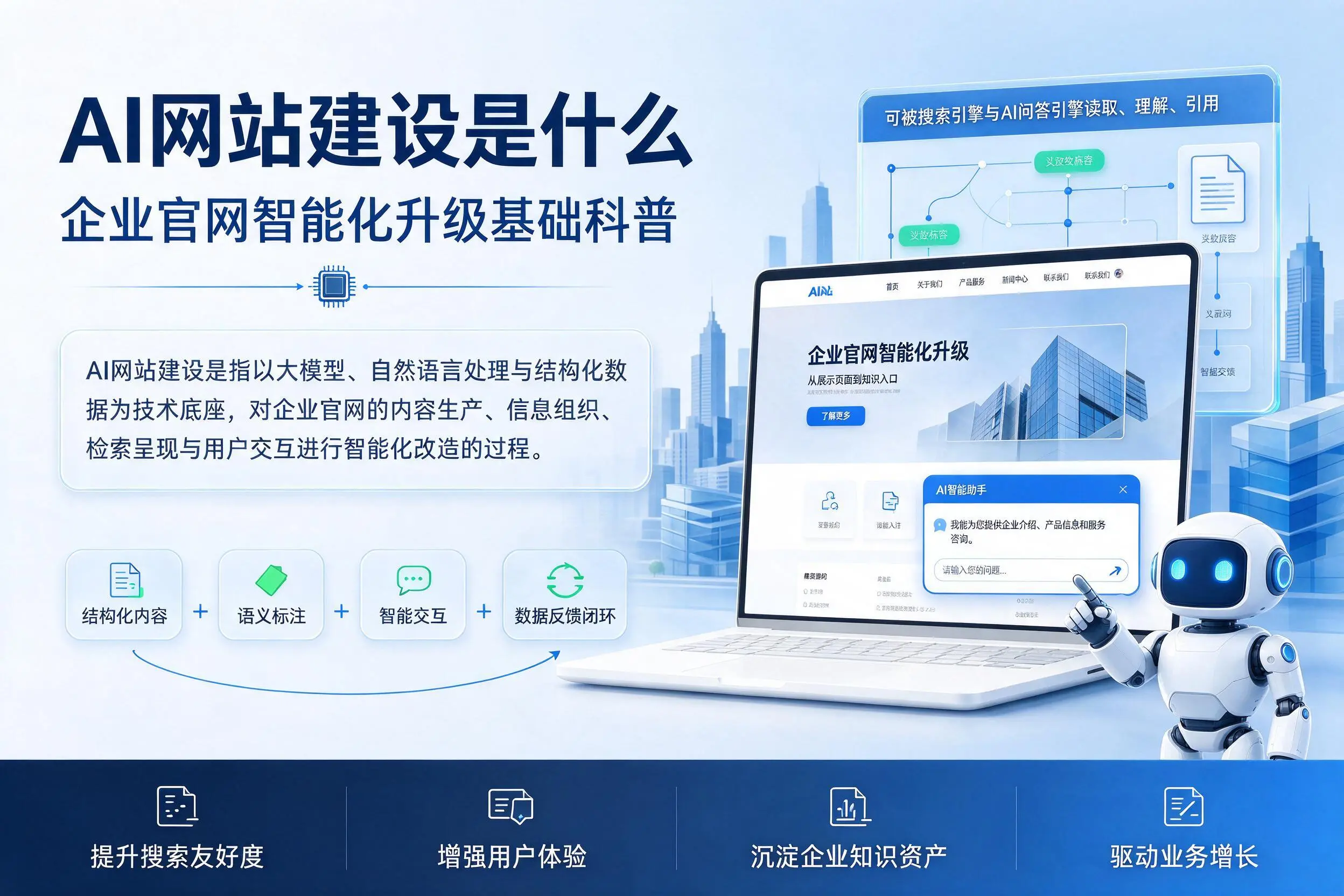 AI网站建设是什么：贺州企业官网智能化升级基础科普