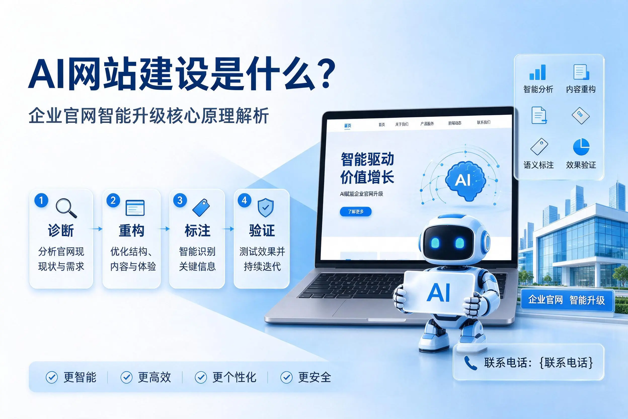 AI网站建设是什么？贺州企业官网智能升级核心原理解析