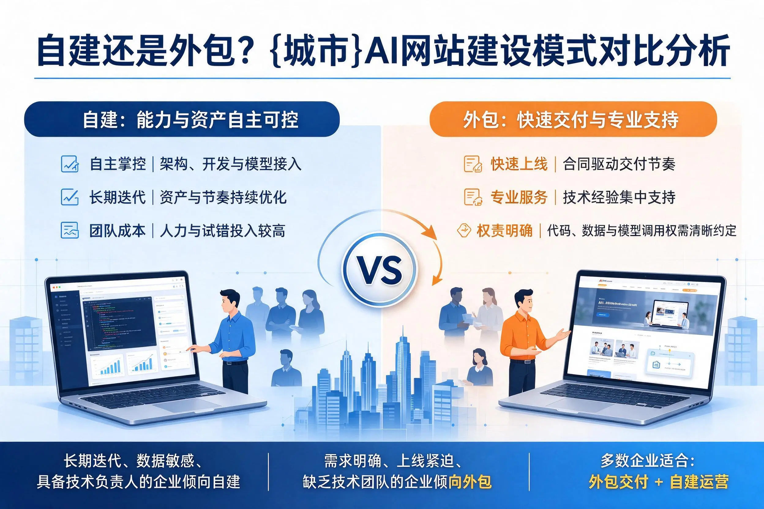 自建还是外包？贺州AI网站建设模式对比分析