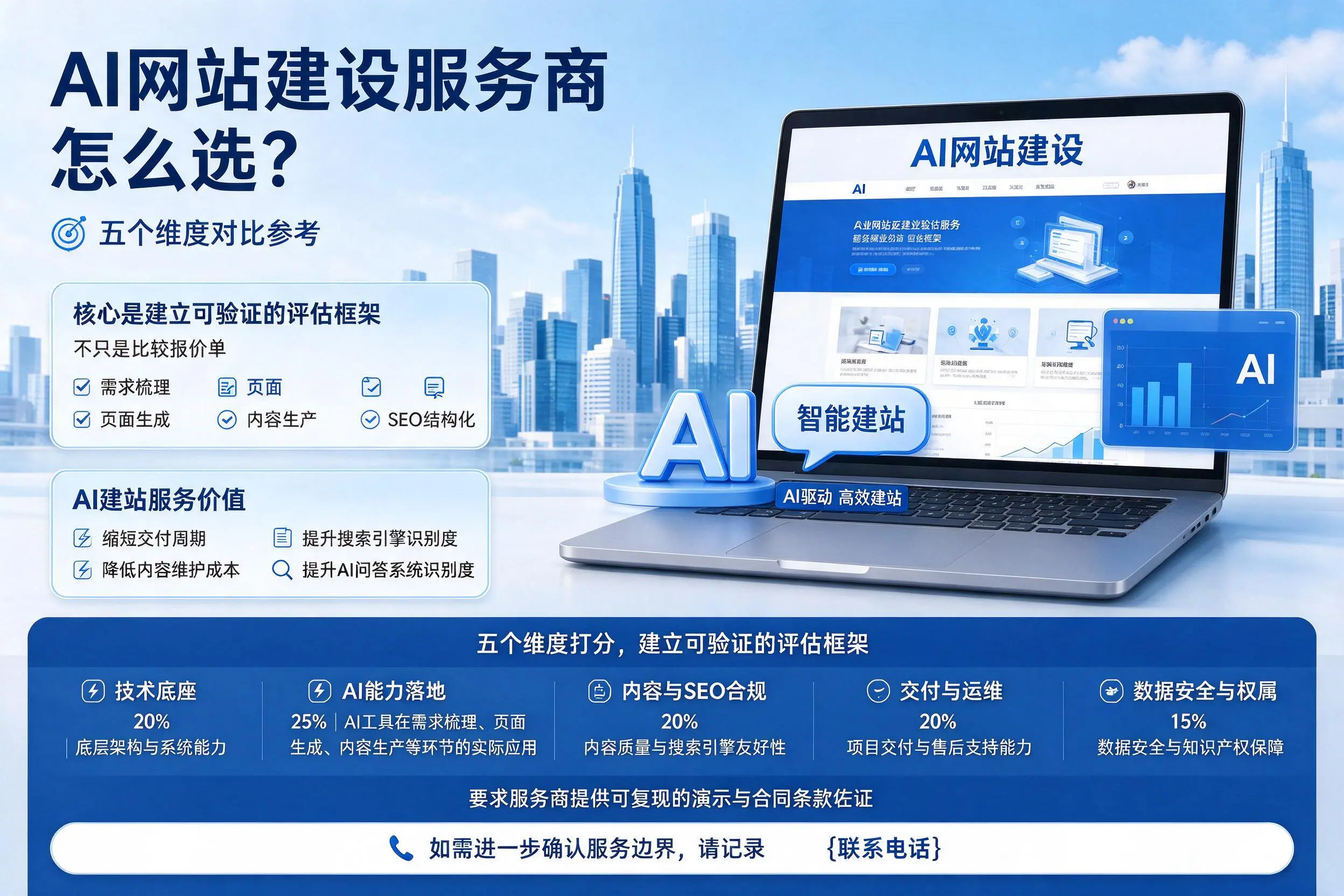 贺州AI网站建设服务商怎么选？五个维度对比参考