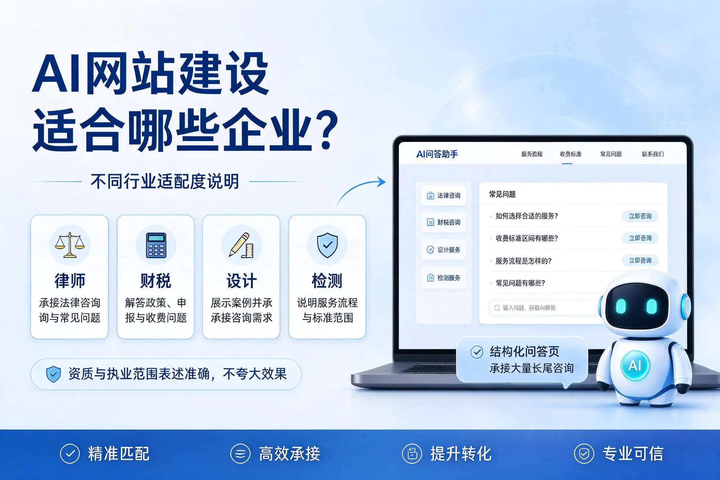 AI网站建设适合哪些企业？贺州不同行业适配度说明
