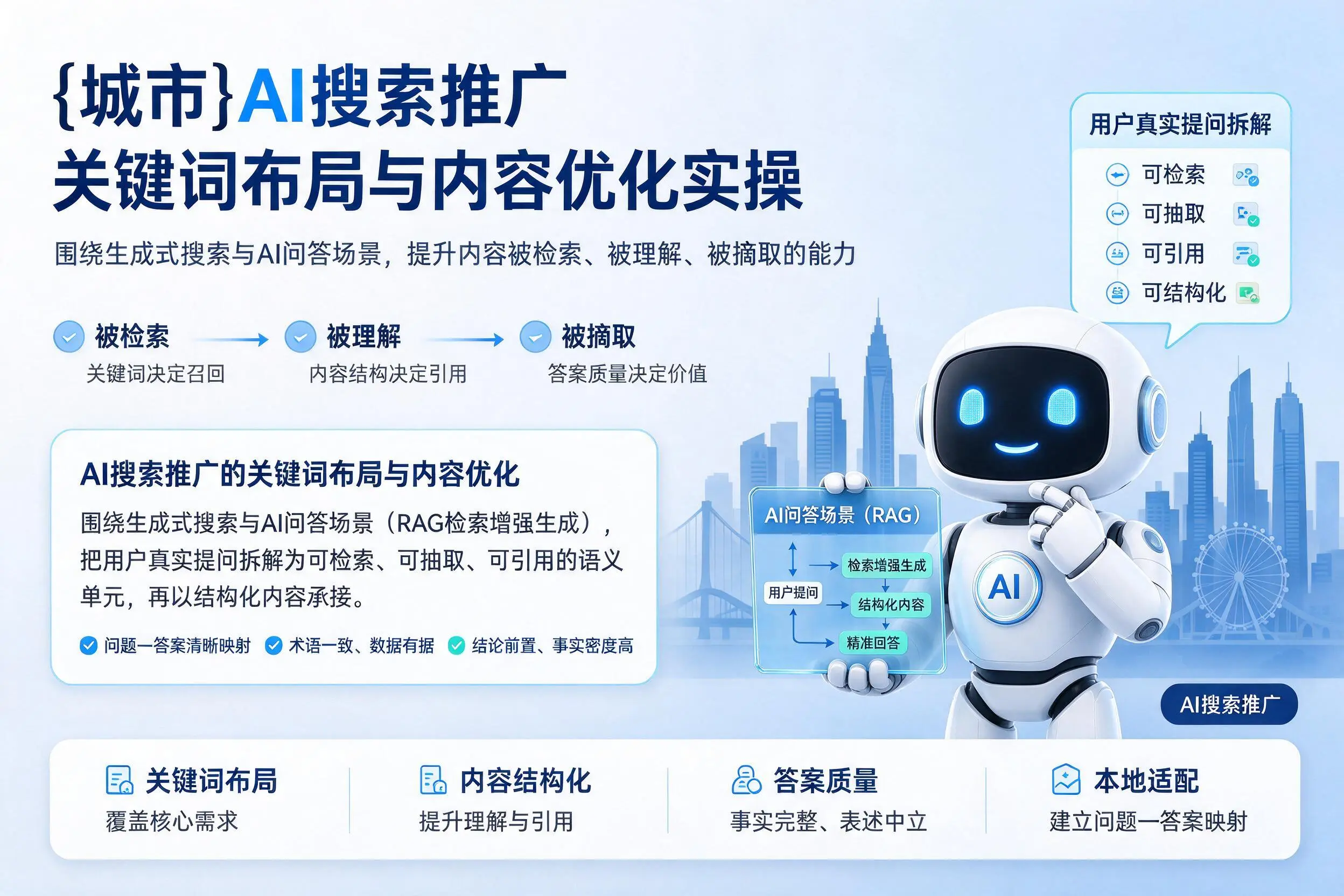 贺州AI搜索推广关键词布局与内容优化实操